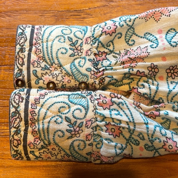 Ulla Johnson, Rhia Printed, Dolman Sleeve, Cotton Blouse Top, Medium - Picture 3 of 8